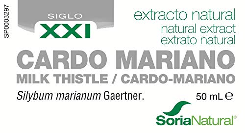 Soria Natural - EXTRACTO DE CARDO MARIANO - Suplemento nutricional - desintoxica y protege el hígado, mejora la digestión y reduce el dolor estomacal (PACK2)
