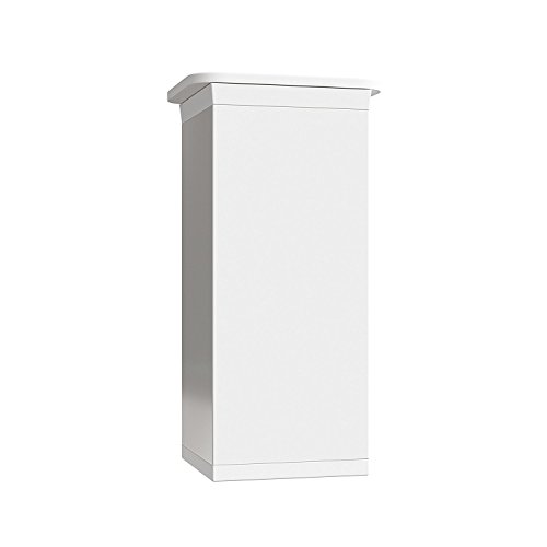 sossai® Patas para muebles MFV1 | 4 piezas | altura regulable | Diseño: Blanco | Altura: 120 mm (+20mm) | Perfil cuadrado: 40 x 40 mm |Tornillos incluidos