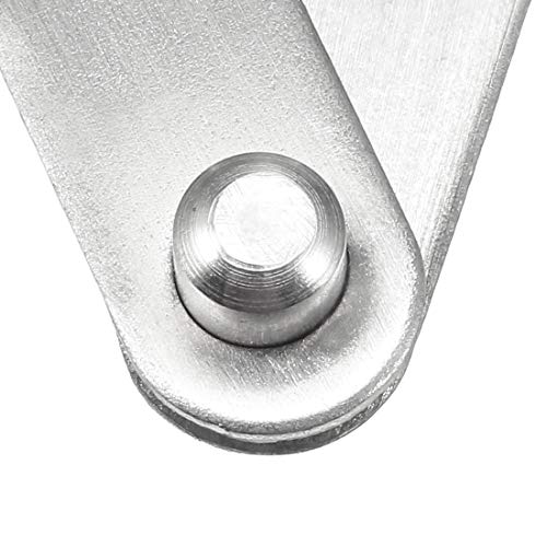 sourcing map 1 juego de bisagras giratorias de acero inoxidable de 360 grados, 60 mm x 11 mm.