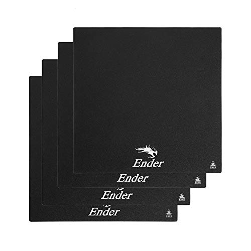 Sovol 4 Piezas Superficie de impresión Adhesivo Cama Caliente Lámina 235 x 235 mm Plataformas de impresora 3D