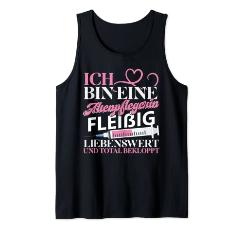 Soy una cuidadora de ancianos, cuidado de personas mayores, cuidado del hogar Camiseta sin Mangas