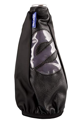 Sparco Fuelle para pomo de Cambio de Marchas Color Negro con Detalle en Gris Universal