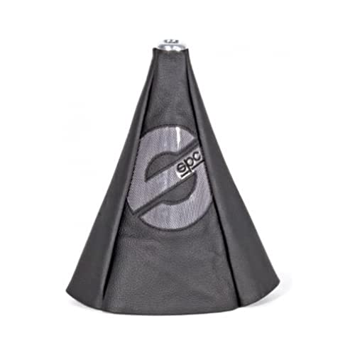 Sparco Fuelle para pomo de Cambio de Marchas Color Negro con Detalle en Gris Universal