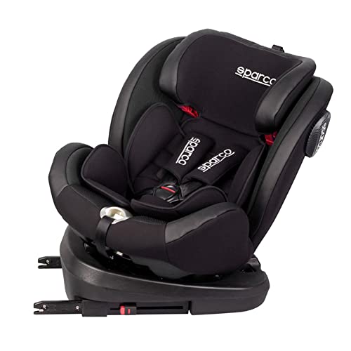 Sparco GR Silla de Coche Giratorio SK600I (Isofix) 0 hasta 36 kg, 0 hasta 12 años (E8-R44), Azul