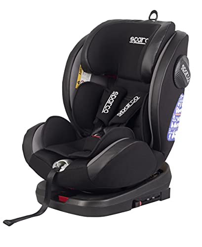 Sparco GR Silla de Coche Giratorio SK600I (Isofix) 0 hasta 36 kg, 0 hasta 12 años (E8-R44), Azul