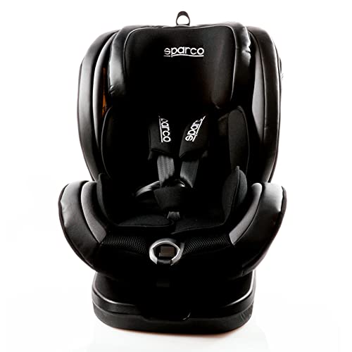 Sparco GR Silla de Coche Giratorio SK600I (Isofix) 0 hasta 36 kg, 0 hasta 12 años (E8-R44), Azul