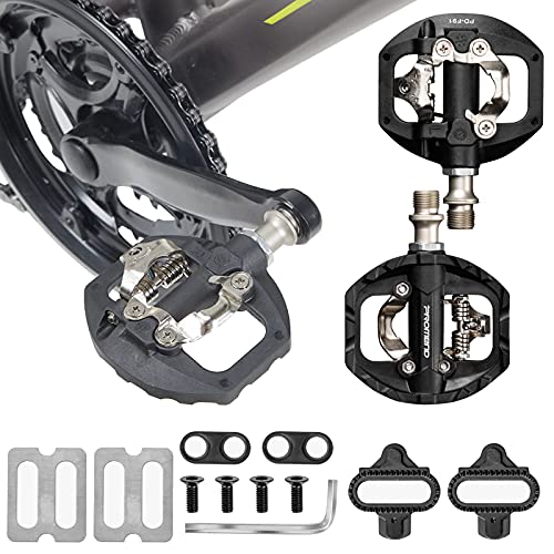 SPD Pedal, Multipurpose Dual Platform SPD Pedal Pedales Bicicleta Montaña para BMX, MTB, Spin Trekking E-Bike