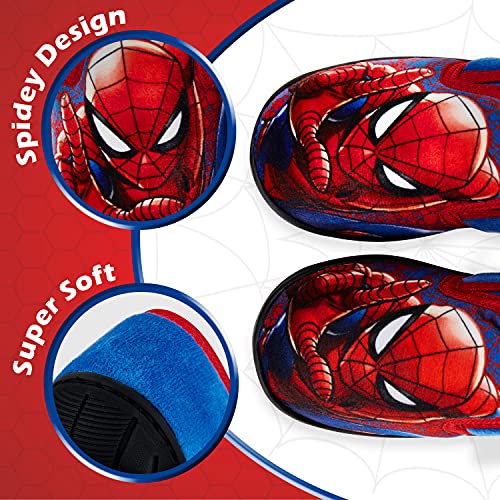 Spiderman Zapatillas Casa Niño, Zapatillas Niño con Suela Antideslizante, Merchandising Oficial Regalos para Niños (Rojo, 28 EU, numeric_28)