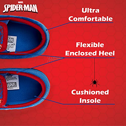 Spiderman Zapatillas Casa Niño, Zapatillas Niño con Suela Antideslizante, Merchandising Oficial Regalos para Niños (Rojo, 28 EU, numeric_28)