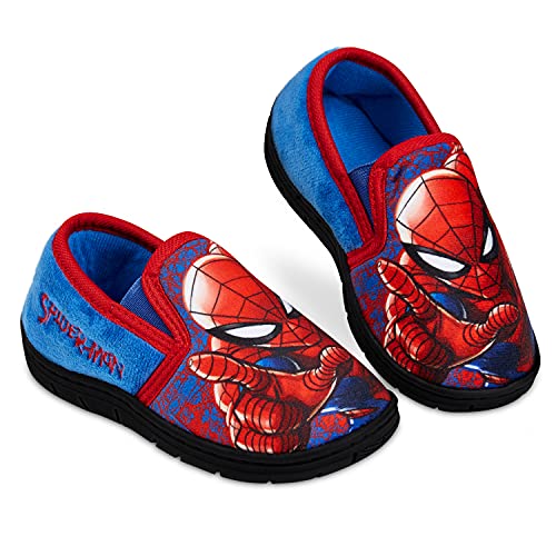 Spiderman Zapatillas Casa Niño, Zapatillas Niño con Suela Antideslizante, Merchandising Oficial Regalos para Niños (Rojo, 28 EU, numeric_28)