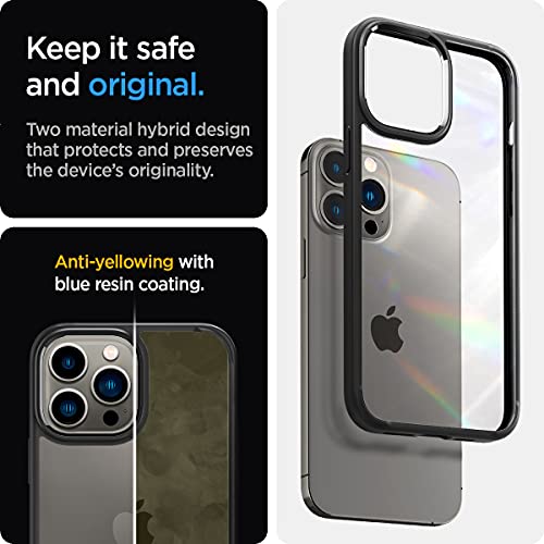 Spigen Funda Ultra Hybrid Compatible con iPhone 13 Pro - Negro Mate