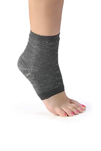 SPIKENERGY Tobillera Elástica Electroterapia Contra los Esguinces, Artrosis y las Calcificaciones - Dispositivo Médico (Large, Gris)