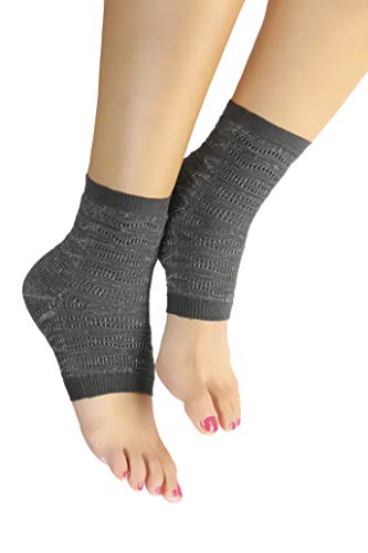 SPIKENERGY Tobillera Elástica Electroterapia Contra los Esguinces, Artrosis y las Calcificaciones - Dispositivo Médico (Large, Gris)