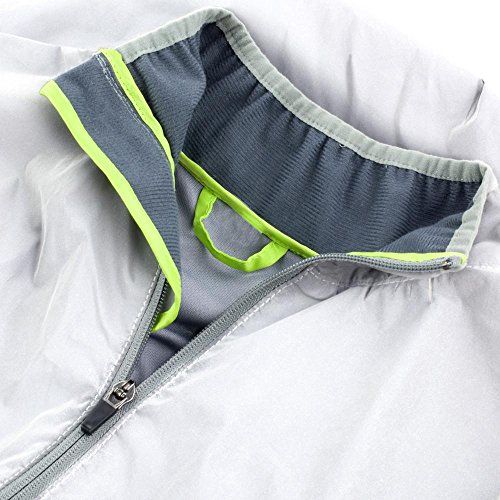 Spiro - Chaqueta Deportiva - Cuello Mao - Opaco - para Mujer Neon White, XXS