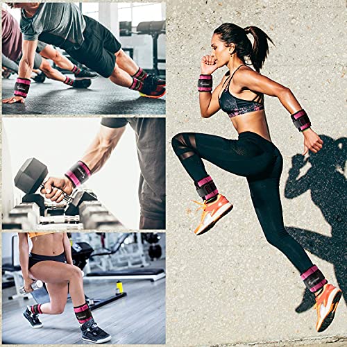 Sportneer Peso para Tobillo, Pesas Ajustables 0,97Kg - 4,6Kg (1 par), 0,5 kg-2,3 kg por Tobillo, Peso Durable para Muñeca con Correa Ajustable para Ejercicio, Ejercicio, Caminar, Footing, Gimnasio