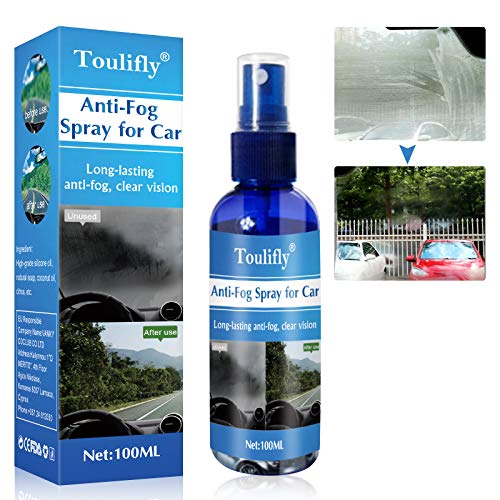Spray Antivaho,Anti Fog Spray,Spray Antivaho Coche,Spray Antivaho Parabrisas,para Ventanas de Coche,Parabrisas,Espejos Retrovisores,Cascos de Moto,100ML