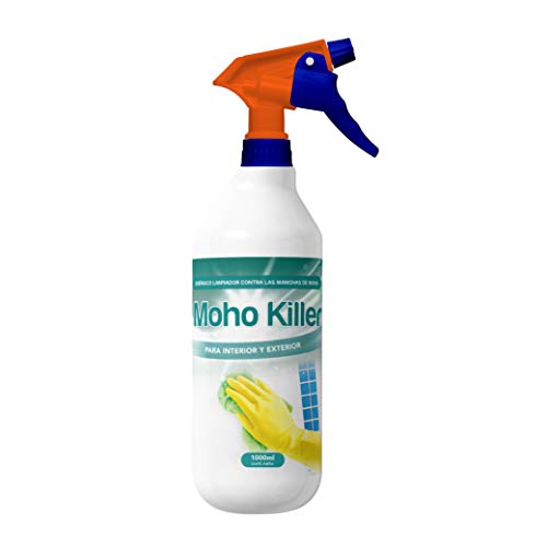 Spray Limpia Moho 1 Litro para paredes, juntas, azulejos, baldosas, baño, suelo, ducha y resto de superficies con humedad / fórmula anti moho quita mancha de humedades limpiador de juntas (1Litro)