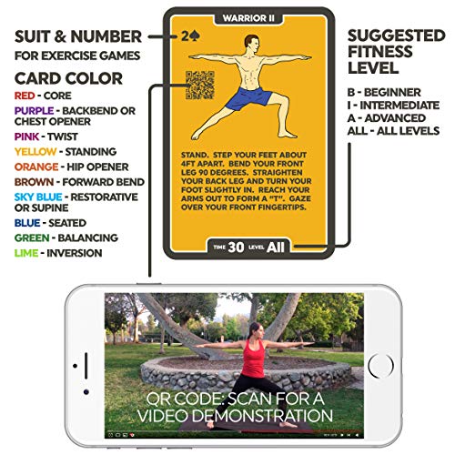 Stack 52 Yoga tarjetas de ejercicio
