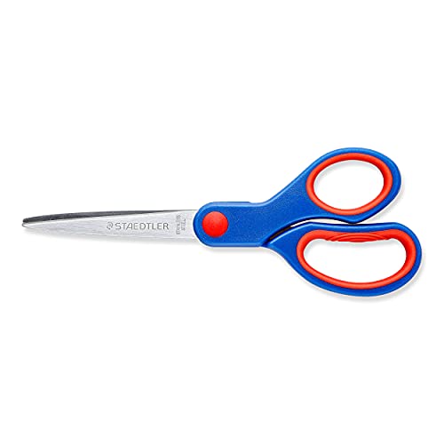 Staedtler Noris Club 96517NBK - Tijeras para niños (17 cm, mango ergonómico, acero inoxidable)