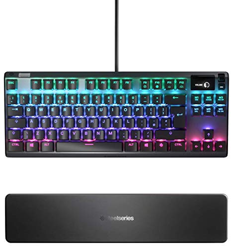 SteelSeries Apex Pro TKL Compacto Teclado mecánico para Gaming Teclas mecánicas de actuación Ajustable Smart Display con OLED Teclado Inglesa QWERTY