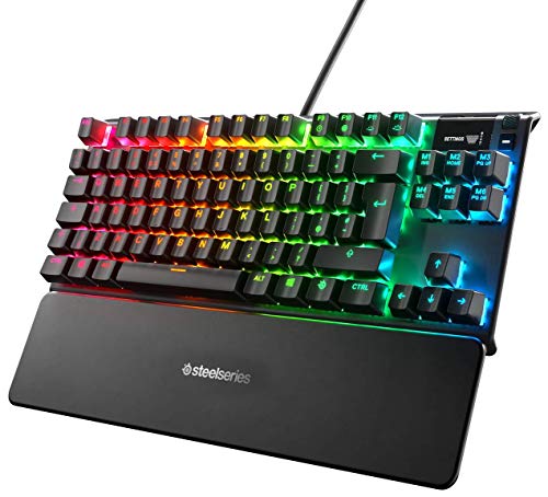 SteelSeries Apex Pro TKL Compacto Teclado mecánico para Gaming Teclas mecánicas de actuación Ajustable Smart Display con OLED Teclado Inglesa QWERTY