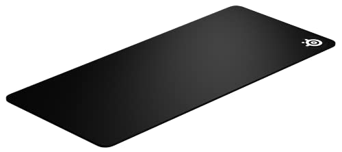 SteelSeries QcK XXL - Alfombrilla de ratón para juegos - Base de goma antideslizante extragruesa - Optimizada para sensores de juegos - Tamaño XXL (900mm x 400mm x 4mm)