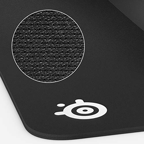 SteelSeries QcK XXL - Alfombrilla de ratón para juegos - Base de goma antideslizante extragruesa - Optimizada para sensores de juegos - Tamaño XXL (900mm x 400mm x 4mm)