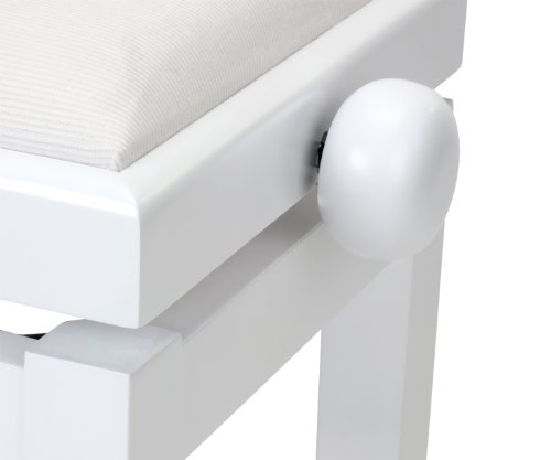 Steinmayer 27630 - Banqueta piano, color blanco mate
