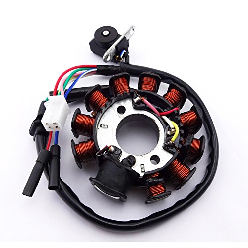 STONEDER 11 bobinas de polos de encendido estator magneto, rotor para GY6 125cc 150cc piezas del motor chino ciclomotor ATV Quad 4 Wheeler Go Kart