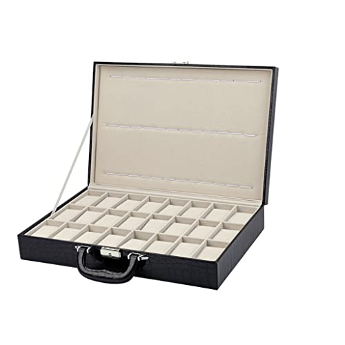 Storage Box Maleta negra Reloj de reloj Mostrar caja de almacenamiento Reloj de almacenamiento Caja de almacenamiento Reloj de reloj Reloj de reloj Reloj Reloj Caja de reloj