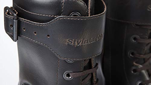 Stylmartin Cafe Racer Rocket Botas para moto, color marrón, talla 40