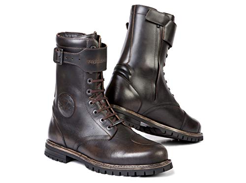Stylmartin Cafe Racer Rocket Botas para moto, color marrón, talla 40