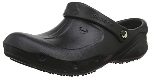 Suecos® Thor Plus - Zueco confort resistente y antideslizante, Negro