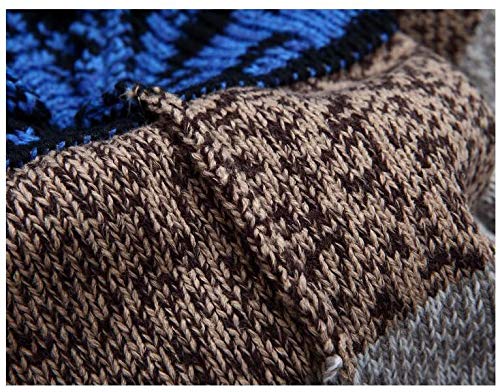 Suéter de punto de los Hombres Cardigans Collar de Invierno Suéter de Lana Cardigans Masculino Suéteres Capa de los Hombres Ropa