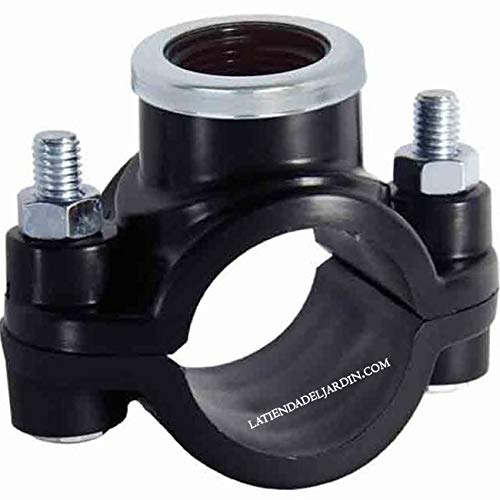 Suinga COLLARIN de RIEGO REFORZADO 50 mm x 1/2". Utilizado en la instalación de elementos de riego como aspersores, difusores o riego por goteo. Incluye anillo de refuerzo.