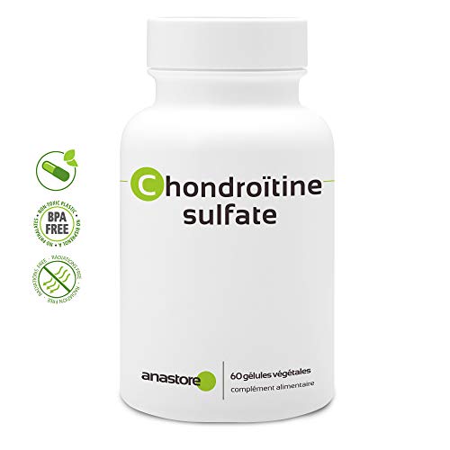 SULFATO DE CONDROITINA * 400 mg / 60 cápsulas * Articulaciones (dolor de articulaciones, inflamación) * Garantía de satisfacción o reembolso * Fabricado en Francia
