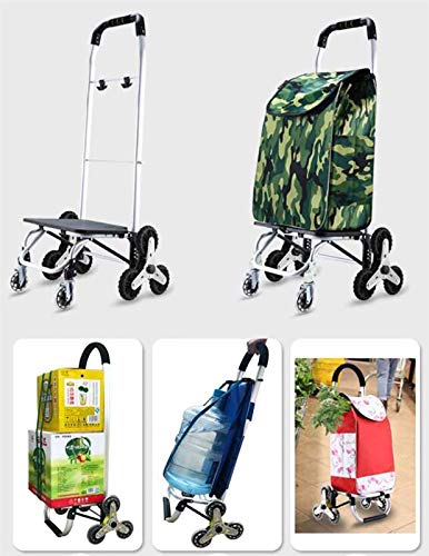 summerr Carro de la Compra Plegable, Resistente al Agua, silencioso, Plegable, Gran Capacidad, Carrito de Compras de 8 Ruedas (Color : Black)