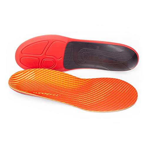 Superfeet RUN Pain Relief Plantillas Cómodas, Para Aliviar el Dolor, Unisexo, Naranja (42-44 EU)
