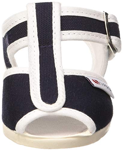 Superga 1200-cotj, Sandalias de Talón Abierto Unisex niños, Azul (Navy 940), 24 EU
