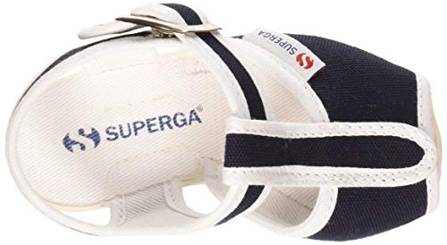 Superga 1200-cotj, Sandalias de Talón Abierto Unisex niños, Azul (Navy 940), 24 EU