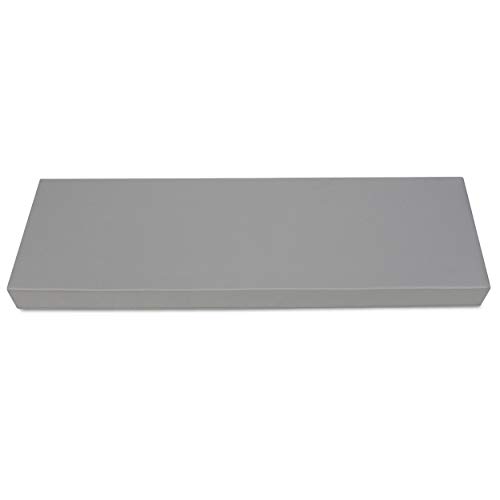 SuperKissen24. Cojín Colchón para Palet Sofá Banco Respaldo 120x40 cm Asiento Cómodo e Impermeable para Muebles Terazza Exterior - Grigio