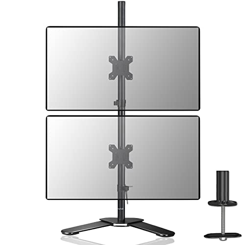 suptek Soporte Monitor para 2 Monitores, Soporte Monitor para 13-27 Pulgadas LED/LCD Soporte Monitor Mesa hasta10KG de Cada Brazo, VESA 75/100 ML6802