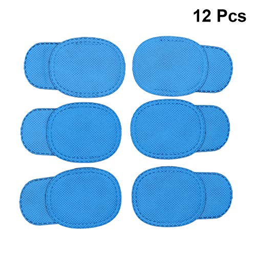 SUPVOX Ambliopía corregida parche en el ojo gafas niños parches de ojo perezoso recuperación parche en el ojo máscara niños 12 piezas (azul)