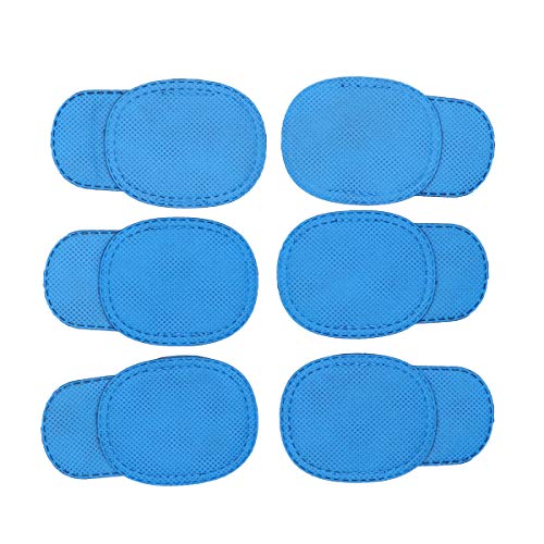 SUPVOX Ambliopía corregida parche en el ojo gafas niños parches de ojo perezoso recuperación parche en el ojo máscara niños 12 piezas (azul)
