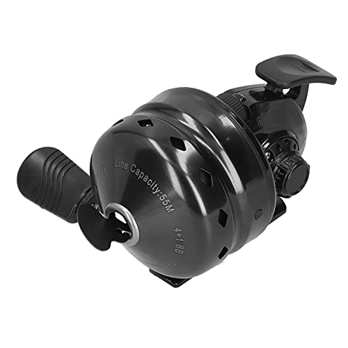 Surebuy Bobina de Pesca de Tiro, la Cubierta Delantera de la Rueda de la Bobina de Pesca está oxidada y Perforada Brazo basculante de Metal Oxidado de Aluminio aeroespacial para Disparar Peces