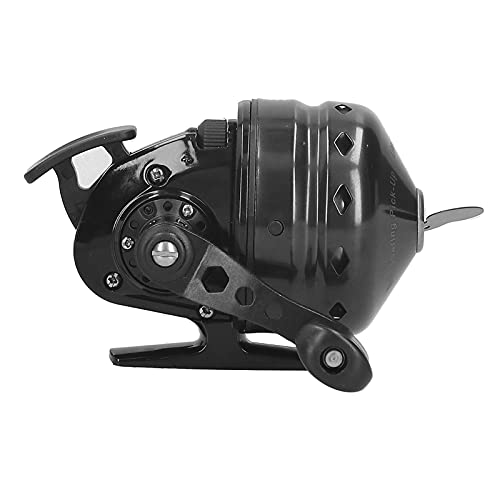 Surebuy Bobina de Pesca de Tiro, la Cubierta Delantera de la Rueda de la Bobina de Pesca está oxidada y Perforada Brazo basculante de Metal Oxidado de Aluminio aeroespacial para Disparar Peces