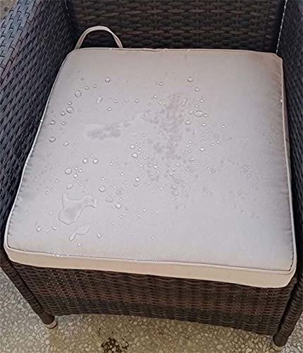 SWD TWTH Cojines de asiento para silla de exterior, 45 x 45 cm, tela impermeable, 50 x 50 cm, almohadillas para silla de comedor para jardín, patio, hogar (35 x 35 x 8 cm, gris oscuro)