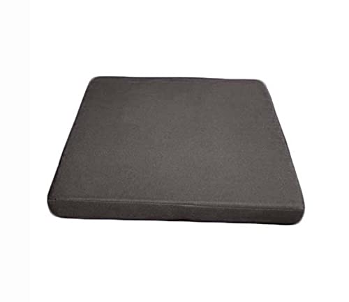 SWD TWTH Cojines de asiento para silla de exterior, 45 x 45 cm, tela impermeable, 50 x 50 cm, almohadillas para silla de comedor para jardín, patio, hogar (35 x 35 x 8 cm, gris oscuro)