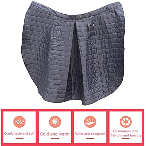 SXLCKJ Fundas para piernas de Moto de Invierno, Funda Universal para Silla de Ruedas con Forro Polar con Bolsillo Interior y Easy, Leg (Asiento Elevador eléctrico)