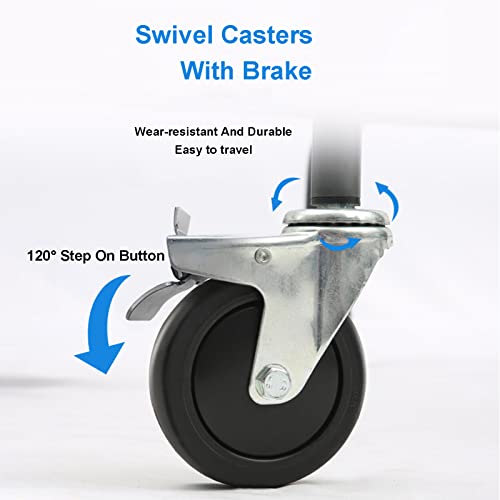 SXNYC Andador para Ancianos Estrecho, Andador Vertical con Asiento para Discapacitados, Andador Médico Portátil con Altura Ajustable